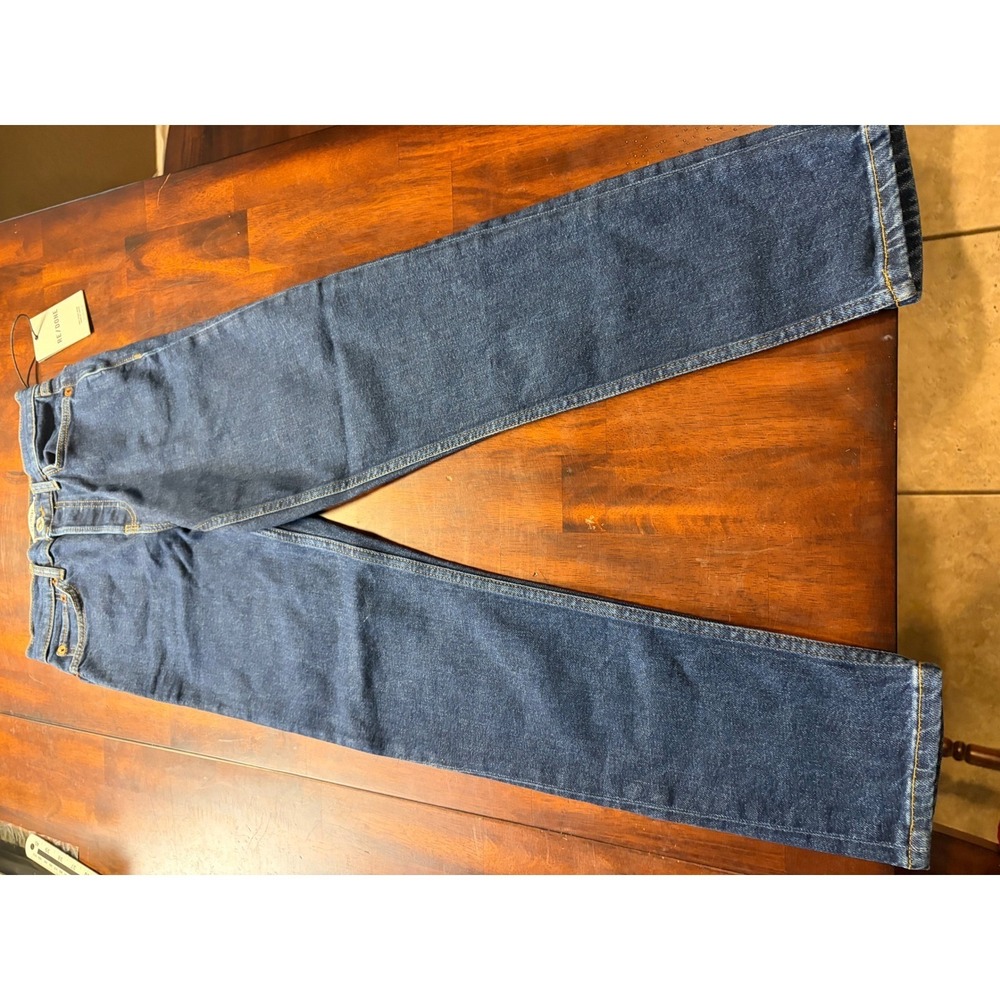 RE/DONE 90s High Rise Ankle Crop Jeans Dark Rinse Blue Denim 24 190-3WHRAC